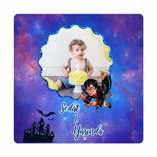 Harry Potter Temalı Doğum Günü Magneti